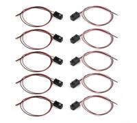 Lot de 5 modules de capteur de faisceau de coupure infrarouge, interrupteur de barrière lumineuse infrarouge pour comptage, détection de mouvement et synchronisation, CC 3-5 V, réponse 2 ms, boîtier