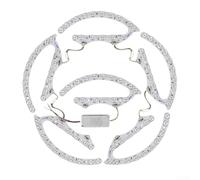 Lot de 5 modules de plafonnier LED à intensité variable 3 couleurs 72 W 96 W 120 W 144 W Lentille optique Mise à niveau de l'éclairage économe en énergie