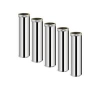 Lot de 5 MonMobilierDesign TDPS1000 Conduit double paroi isolé pour poêle à bois longueur 100 cm Ø150