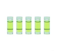 Lot de 5 niveleurs à bulle de précision pour mini niveaux à bulle pour trépied d'appareil photo 23 x 8 mm Transparent