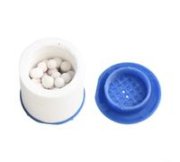 Lot de 5 ou 10 éléments filtrants purificateurs pour douche, double boule en coton PP minéralisé, élimine la rouille, le sable, facile à remplacer, bleu et blanc, 3,5 x 3 cm, pour cuisine, salle de