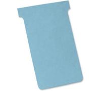 Lot de 5 Pack de 100 fiches T, indice 3 / 80 mm, 160 g/m², bleu