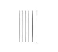 Lot de 5 pailles en métal Cooky