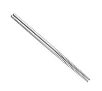 Lot de 5 paires de baguettes plates antidérapantes en acier inoxydable résistant aux hautes températures