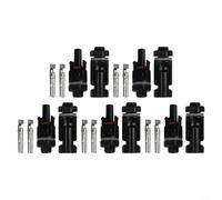 Lot de 5 paires de connecteurs de panneau solaire pour système PV de 2,5 mm, 4 mm, 6 mm, IP67, résistant aux intempéries, 30 A, 1000 V CC