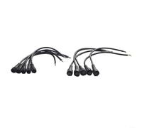 Lot de 5 paires de connecteurs LED IP65 22 AWG à 2 broches à 3 broches pour barre lumineuse LED CC 12 V et cordon d'alimentation pour caméra de surveillance (3 broches)
