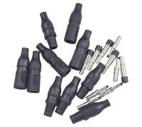 Lot de 5 paires de connecteurs PV étanches IP67 solaires 4 mm² | IP67 étanche, anti-poussière, pour les environnements difficiles, résistant à la pluie et à la neige