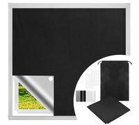 Lot de 5 Paires de Fermetures - 200 x 150 cm - sans perçage - Portable - pour fenêtre de Toit - avec Couche d'isolation Thermique - en Tissu occultant - pour fenêtre de Toit