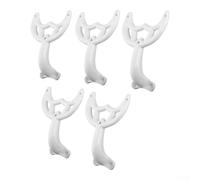 Lot de 5 pales de ventilateur de plafond en métal pour blanc de 42 à 52 pouces, 5 pales de ventilateur de rechange en métal noir de 182 mm, pales compatibles pour ventilateur de plafond de 42 à 52