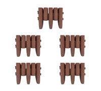 Lot de 5 panneaux de clôture de jardin, bande de protection flexible | Bordure de jardin pour cour, pelouse, chemin, terre, patio, extérieur, jardinage