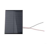 Lot de 5 panneaux solaires 5,5 V 200 mA avec revêtement en résine époxy avec fil pour une utilisation en extérieur Design résistant aux intempéries 110 x 80 mm