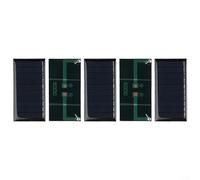 Lot de 5 panneaux solaires polycristallins 30 x 60 mm 0,25 W 5 V Sortie pour mini module photovoltaïque pour systèmes de charge DIY