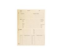 Lot de 5 Paquet de 25 dossiers de suivi de procédure, en carte 265 g/m², coloris ivoire