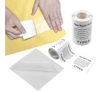 Lot de 5 Patchs de Réparation Transparents - Rustines Autocollantes - Piscine/Bateau Gonflable/Tente/Matelas QIEDOVIEY