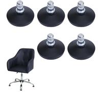 Mendler Patins de sol HWC-K73 - Lot de 5 au lieu de roulettes, Ø 11 mm, noir pour chaise