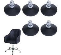 Mendler Patins de sol HWC-K73 - Lot de 5 au lieu de roulettes, Ø 11 mm, noir pour chaise