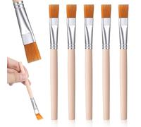 Lot de 5 petits pinceaux fins pour murs - Outil de peinture acrylique aquarelle à l'huile