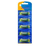 Lot de 5 Piles Alcaline type 23A/A23 compatibles LRV08/L1028/8LR932/8LR23/VR22/8F10R/EL12 12V - Juanio -