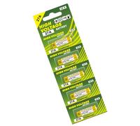 Lot de 5 piles alcalines 27 A 12 V L828/UM27A/27AE/K27A/8LR732 pour sonnettes de porte et lampes de poche