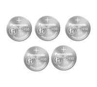 Lot de 5 piles bouton CR2450 Panasonic au lithium 3 V