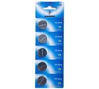 Lot de 5 Piles bouton plates lithium 3V type CR2016 compatibles DL2016B/BR2016-1W/CR2016-1W/KCR2016/L10/LM2016/LF - Visiodirect G