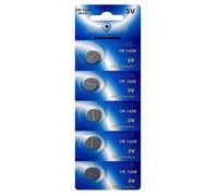 Lot de 5 Piles bouton plates lithium type CR1220 compatibles BR1220 DL1220 ECR1220 PA 5012LC 3V - Visiodirect -