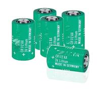 Lot de 5 piles CR1/2AA pour piles cylindriques au lithium 3V 950mAh Varta série CR1/2AA