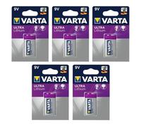 Lot de 5 Piles ULTRA Lithium E-Block 9V 6122