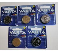 Lot DE 5 Piles VARTA CR2450 Lithium 3V