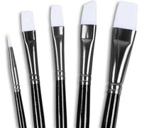 Lot de 5 pinceaux en acrylique