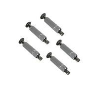 Lot de 5 pitons douilles escamotables en inox Ø 12 mm