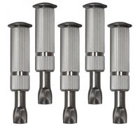 Lot de 5 pitons douilles escamotables en inox Ø 12 mm - Linxor