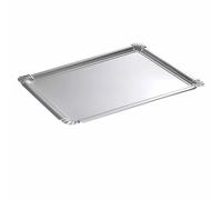 Lot de 5 Plateaux en Carton Rectangle 23x33cm Argent