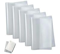 Lot De 5 Pochettes Transparentes Pour Carte D'identité A6- Étui Double Face 148x105 Mm - Protection Pour Passeport, Carnet De Vaccination, Carte Étudiant - PVC Résistant À L'Eau Et À La Poussière
