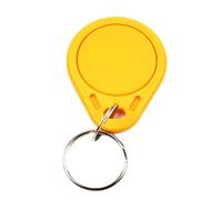 Lot de 5 porte-clés UID modifiables 13,56 MHz Bloc 0 Secteur 0 Réinscriptible IC Clone Keyfobs Key Tags 1K S50 Carte de contrôle d'accès (jaune)