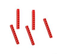 Lot de 5 porte-embouts de tournevis à 10 trous pour tige hexagonale de 6,35 mm, organiseur de rangement en plastique pour atelier, garage, coffre à outils, rouge