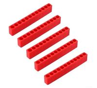Lot de 5 porte-embouts de tournevis en plastique pour outils hexagonaux de 6,35 mm - Organiseur de tournevis compact pour le rangement d'outils à main