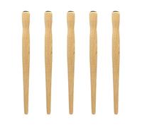 Lot de 5 porte-stylos de calligraphie droits en bois avec 5 porte-stylos amovibles et 5 plumes pour débutants, cadeau oblique et droit