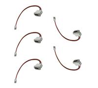 Lot de 5 ports de charge femelle de type C avec 2 fils attachés, blanc | Connecteur de réparation pour les tâches d'entretien et de service de port