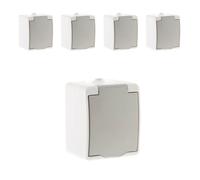 Lot de 5 prises 2P+T IP54 - Zenitech