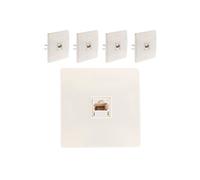 - Lot de 5 prises téléphone RJ45 encastrables Diwone