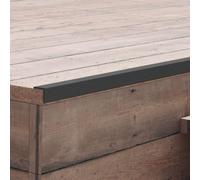 Lot de 5 profilés d'angle WPC - 170 cm - Profilés en L - Pour finition de terrasse - Bords de terrasse en composite bois-plastique - Bords résistants à l'eau