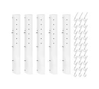 Lot de 5 protecteurs d'arbres - Abri ventilé pour avec attaches à glissière amovibles - Tube de culture pour jeunes arbres - Pour jardin, cour, pépinière, serre, ferme, foresterie