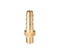 Lot de 5 raccords cannelés en laiton, filetage mâle métrique M3 M4 M5 M6 M8 M10, diamètre extérieur 3 mm, 4 mm, 5 mm, 6 mm, 8 mm et 10 mm.