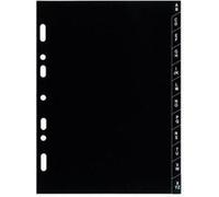 Lot de 5 Recharges accessoire Exatime 21 index alphabétique plastique 12 feuillets 210x142 mm G