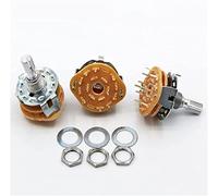 Lot de 5 relais de montage sur panneau d'arbre RS25 1P11T 2P4T 2P5T 2P6T 3P3T 3P4T 4P3T Bande de sélection de commutateur rotatif (couleur : 3p3t) Accessoires pour interrupteurs industriels (Color :