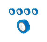 - Lot de 5 rouleaux adhésifs 15mmx10m - Bleu