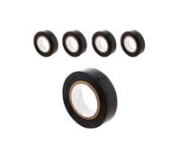 - Lot de 5 rouleaux adhésifs 15mmx10m - Noir