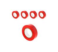 - Lot de 5 rouleaux adhésifs 15mmx10m - Rouge