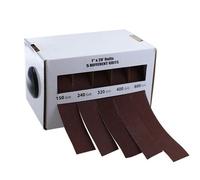 Lot De 5 Rouleaux De Papier Abrasif 25 Mm X 6 M Assortis En Boite Pour Tourneurs Sur Bois, Réparation De Meubles, Menuisiers, Métallurgistes Et Carrosserie Automobile.
